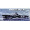Image de Maquette Porte-avions USS CV-13 Franklin avec base marine vacuformée bleue 1/700 - Trumpeter Maquette de bateau - Trum05730