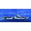 Image de Maquette USS Ticonderoga CV-14 avec base marine vacuformée bleue - Trumpeter Maquette d'avion - Trum05736