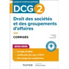 Image de DCG 2 - Droit des sociétés et des groupements d'affaires - Corrigés 2024-2025 en occasion ou reconditionné