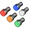 Image de 5 Voyants Led Ad16-22d/s - 22 Mm 220 V Ca 20 Ma - Rouge/vert/jaune/bleu/blanc