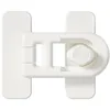 Image de Loquets De Porte De Réfrigérateur En Plastique, Serrure De Sécurité Adhésive, Serrures De Congélateur Sans Clé Pour Armoires, Tiroirs Et Réfrigérateur, Loquets De Porte De Réfrigérateur