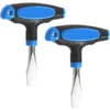 Image de 2 Pcs Tournevis Plat Court 10 Mm À Tête Plate - Facile À Utiliser - Poignée Ergonomique - Tournevis À Tête Plate - Pour Sets De Films, Atelier, Mécanicien