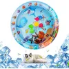 Image de Tapis Eau Chat,tapis Jeu Chat Refroidissement Gonflable L'Été D'Eau Sensoriel Gonflable Épaissi, Tapis De Jeu Aquatique Extérieur (requin)