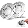 Image de 2 Pcs Filtre Évier Cuisine, Tamis Lavabo En Inox, Filtre Cheveux Douche, Filtre De Vidange Pour Évier, Grille Evier Cuisine, Accessoire Drain Lavabo Baignoire Bonde, Pour Salle De Bain Cuisine