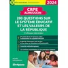 Image de CRPE   Admission   200 questions sur le système éducatif et les valeurs de la République: Professeur des écoles   Concours 2024 en occasion ou reconditionné