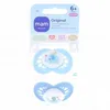 Image de MAM Sucettes Original silicone 6+ mois bleu