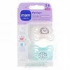 Image de MAM Sucettes 2-6 mois perfect silicone beige / bleu / vert