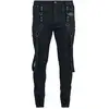 Image de Jean Gothic de KIHILIST by KILLSTAR - KIHILIST Bondage Trousers - S à 4XL - pour Homme - noir XL