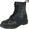 Image de Bottes de Dr. Martens - 1460 - Decayed Roses Classic Tumbled Nappa - EU36 à EU37 - pour Femme - noir EU 37