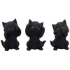 Image de Statuette Gothic de Nemesis Now - Trois Sages Chatons - pour Indifférent - Standard Standard