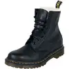 Image de Bottes D'Hiver Rockabilly de Dr. Martens - 1460 Serena Doublé Fourrure - EU36 à EU43 - pour Femme - noir EU 39