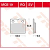 Image de TRW Plaquettes de frein, et mâchoires moto, MCB19 Allround organique