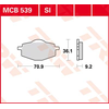 Image de TRW Plaquettes de frein, et mâchoires moto, MCB539SI Sinter offroad