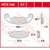 Image de TRW Plaquettes de frein, et mâchoires moto, MCB586 Allround organique