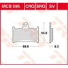 Image de TRW Plaquettes de frein, et mâchoires moto, MCB595 Allround organique
