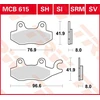 Image de TRW Plaquettes de frein, et mâchoires moto, MCB615 Allround organique