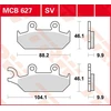 Image de TRW Plaquettes de frein, et mâchoires moto, MCB627 Allround organique