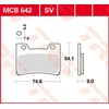 Image de TRW Plaquettes de frein, et mâchoires moto, MCB642 Allround organique
