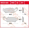 Image de TRW Plaquettes de frein, et mâchoires moto, MCB669 Allround organique