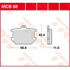 Image de TRW Plaquettes de frein, et mâchoires moto, MCB68 Allround organique