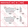 Image de TRW Plaquettes de frein, et mâchoires moto, MCB575RSI Sinter compétition offroad