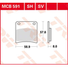 Image de TRW Plaquettes de frein, et mâchoires moto, MCB591SH Sinter street