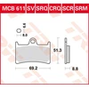 Image de TRW Plaquettes de frein, et mâchoires moto, MCB611SV Sinter street
