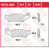 Image de TRW Plaquettes de frein, et mâchoires moto, MCB669RSI Sinter compétition offroad