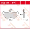 Image de TRW Plaquettes de frein, et mâchoires moto, MCB680 Allround organique