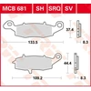 Image de TRW Plaquettes de frein, et mâchoires moto, MCB681 Allround organique