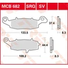 Image de TRW Plaquettes de frein, et mâchoires moto, MCB682SV Sinter street