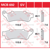 Image de TRW Plaquettes de frein, et mâchoires moto, MCB692SV Sinter street