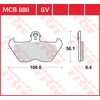 Image de TRW Plaquettes de frein, et mâchoires moto, MCB680SV Sinter street