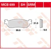 Image de TRW Plaquettes de frein, et mâchoires moto, MCB699 Allround organique