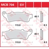 Image de TRW Plaquettes de frein, et mâchoires moto, MCB704SV Sinter street