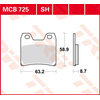Image de TRW Plaquettes de frein, et mâchoires moto, MCB725SH Sinter street