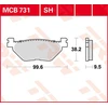 Image de TRW Plaquettes de frein, et m  choires moto, MCB731SH Sinter street
