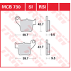 Image de TRW Plaquettes de frein, et mâchoires moto, MCB730RSI Sinter compétition offroad