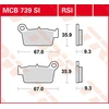 Image de TRW Plaquettes de frein, et mâchoires moto, MCB739RSI Sinter compétition offroad