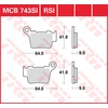 Image de TRW Plaquettes de frein, et mâchoires moto, MCB743RSI Sinter compétition offroad