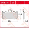Image de TRW Plaquettes de frein, et mâchoires moto, MCB748 Allround organique