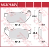 Image de TRW Plaquettes de frein, et mâchoires moto, MCB753SV Sinter street