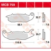 Image de TRW Plaquettes de frein, et mâchoires moto, MCB759 Allround organique