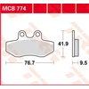Image de TRW Plaquettes de frein, et mâchoires moto, MCB774 Allround organique