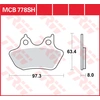 Image de TRW Plaquettes de frein, et mâchoires moto, MCB778SH Sinter street