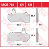 Image de TRW Plaquettes de frein, et mâchoires moto, MCB781SH Sinter street