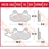 Image de TRW Plaquettes de frein, et mâchoires moto, MCB582SH Sinter street