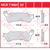 Image de TRW Plaquettes de frein, et mâchoires moto, MCB776SH Sinter street