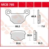 Image de TRW Plaquettes de frein, et mâchoires moto, MCB765 Allround organique