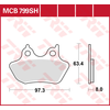 Image de TRW Plaquettes de frein, et mâchoires moto, MCB799SH Sinter street